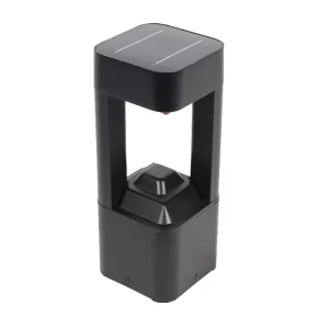 IP65 Vintage Aluminum Solar LED Lawn Light with 2700K Soft Warm White for Outdoor Garden Use