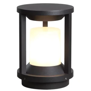 IP65 Waterproof 10W LED Warm White Landscape Pillar Light E27 Base Post Garden Ra90 AC85 265V D160*H230mm