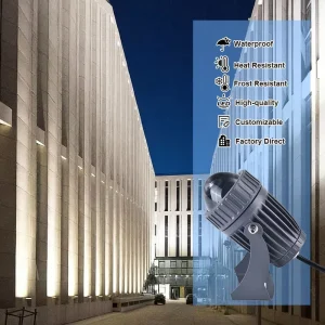 IP65 Waterproof 110V 220V Narrow Beam LED Flood Wall Washer Light for Buildings and Hotels 3000K 6500K