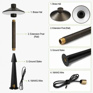 IP65 Waterproof 12V Garden Yard Villa Patio Low Voltage Landscape Path Lighting Pathway Lights Outdoor