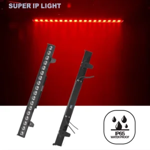 IP65 Waterproof 18x10W RGBW 4-in-1 DMX Pixel Wall Washer Light for Outdoor Wedding Bar and Stage Lighting