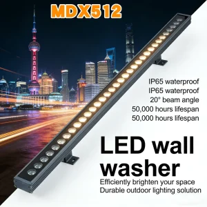 IP65 Waterproof 36W 48W 72W Landscape RGBW RGB DMX LED Linear Wall Washer Dimmable 2000K-6000K