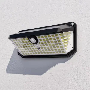 IP65 Waterproof 546 LED Motion Sensor Wall Mount Night Light Outdoor Solar Panel ABS Rechargeable Battery Portable Garden