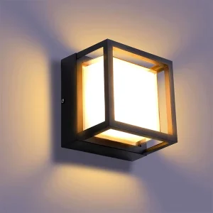 IP65 Waterproof 6000K Cool White Exterior Light Fixture Wall Mount LED Porch Aluminum Outdoor Wall Sconce Lights