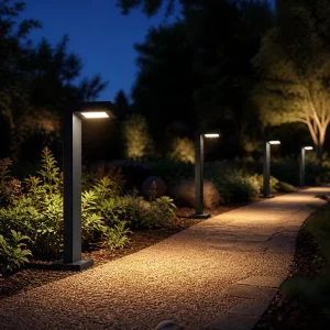IP65 Waterproof 7-Shaped Outdoor Garden RGBW Pathway Lights
