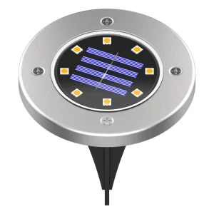 IP65 Waterproof 8 LED Solar Underground Lamp for Garden Solar In Ground Lights