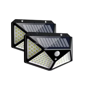 IP65 Waterproof ABS Motion Sensor Wall Light 3 Modes Solar Lamp Outdoor 100 LEDs Solar Garden Light