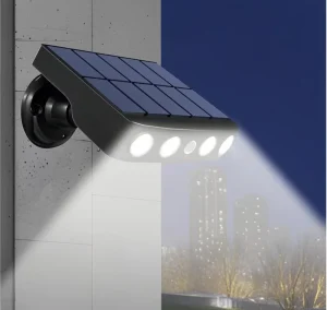 IP65 Waterproof ABS Outdoor LED Solar Street Light Wall Mounted for Garden and Fence Lighting