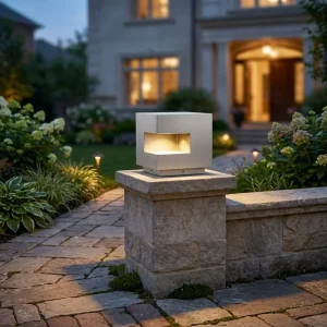 IP65 Waterproof AC 7W Stainless Steel PC Outdoor LED Pillar Lamps for Garden and Park Landscape Lighting with 3-Year Warranty