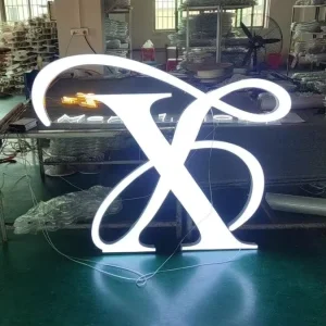IP65 Waterproof Acrylic LED Front-lit Channel Letters Sign Board Custom Metal Stainless Steel Transformer Park Use