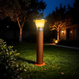 IP65 Waterproof Aluminum 360 High Brightness Outdoor Bollard LED Lawn Lights with Dimmable 5 Year Warranty
