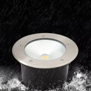 IP65 Waterproof Aluminum Glass Deck Light Garden Driveway Recessed LED Underground Ground Light