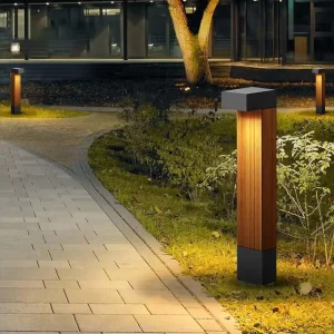 IP65 Waterproof Aluminum Glass Garden Light Modern High Brightness Outdoor LED Lawn Dimmable 90 Beam Angle 900LM