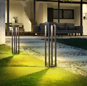IP65 Waterproof Aluminum LED Bollard Light Outdoor Landscape Path Garden Floor Lamp Lawn Driveway Patio Decor 3500K Warm White