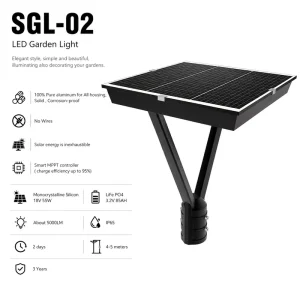 IP65 Waterproof Aluminum LED Garden Lights High CRI Energy Saving for Outdoor Road Warm White 220V Glass Body