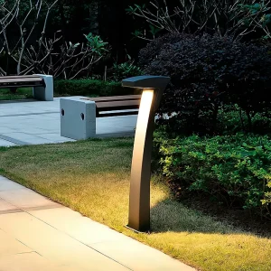 IP65 Waterproof Aluminum Led RGB Bollard Lawn Lights for Garden with Dimmable Solar