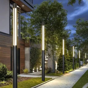 IP65 Waterproof Aluminum Square Pole LED Pathway Street Lamp Customized 30w 60w 90W 120w Outdoor LED Garden Lights