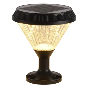 IP65 Waterproof Battery Solar Powered LED Pillar Gate Lamp for Outdoor Use