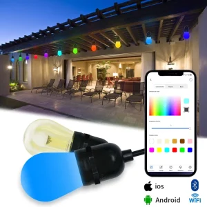 IP65 Waterproof Christmas Dimmable Shatterproof LED Outdoor Party Backyard Cafe 5 Year Warranty