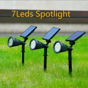 IP65 Waterproof Garden Spike Light Yard Landscape RGB Led Solar Spot Lights Outdoor Color Changing