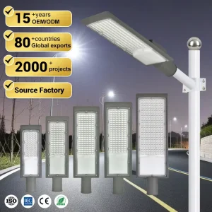 IP65 Waterproof Highway Road Garden 220V Electric Public Lamp 30w 50w 100w 150w 200w Outdoor LED Street Light