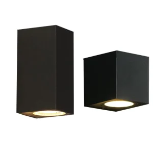 IP65 Waterproof Indoor Outdoor Led Wall Lights up Down LED GU10 Led Wall Lamp Surface Mounted Cube Garden Porch Light
