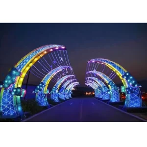 IP65 Waterproof LED Arch Lights Outdoor Square LED Modeling Landscape Lighting Decorative Lamps for Christmas and Halloween