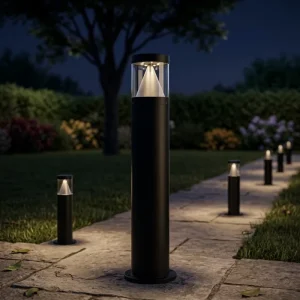 IP65 Waterproof LED Garden Lawn Lamp Modern Aluminum Pillar Light Dimmable for Outdoor Courtyard Villa