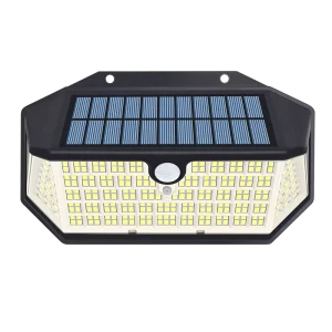IP65 Waterproof LED Outdoor Solar Wall Lights ROHS CE Motion Sensor 266PCS Garden Security Battery Included 3 Modes Wireless