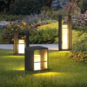 IP65 Waterproof LED Solar Lawn Light for Outdoor Garden Hotel Decoration AC Power Supply