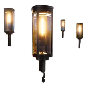 IP65 Waterproof LED Warm White Garden Auto On/Off Monocrystalline Solar Panel Lithium Battery FCC ROHS Certified 360