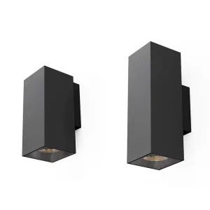 IP65 Waterproof Modern Up Down LED Wall Lamp Surface Mount Outdoor Garden Square Fixture LED Wall Light