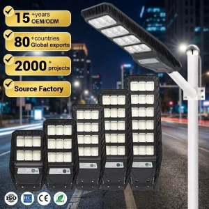 IP65 Waterproof Motion Sensor 100W 150W 200W 250W 300W Integrated All in One Solar LED Street Light