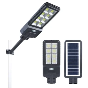 IP65 Waterproof Motion Sensor Solar Road Street Light 6500K LED All in One 120 Beam Angle High CRI 80 CE Certified for Outdoor