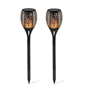 IP65 Waterproof Outdoor 12LED Torch Flame Solar Garden Light Flickering Landscape Light
