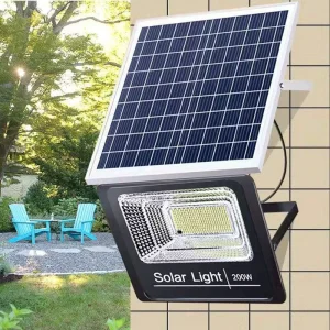 IP65 Waterproof Outdoor ABS Solar Flood Light 300W 400W 500W 1000W LED Solar Street Light with Remote Control for Garden Yard