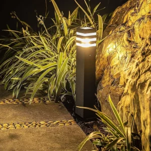 IP65 Waterproof Outdoor LED Garden Pathway Post E26 E27 Holder Aluminum Bollard Light