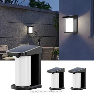 IP65 Waterproof Outdoor LED Garden Wall Lamps Solar Powered with Motion Sensor Battery Operated Yard Lights Home Use