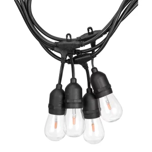 IP65 Waterproof Outdoor LED String Light 100m Linkable Warm White S14 Bulb For Garden Party Christmas Holiday Decorations 6W