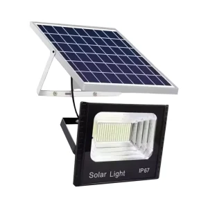 IP65 Waterproof Outdoor Solar Flood Light 40W 200W SMD LED Lamp ABS Housing 6000K 120 Beam Angle CE Certified Remote Light