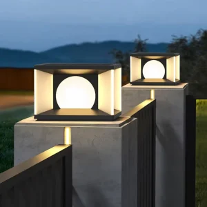 IP65 Waterproof Outdoor Solar LED Pathway Gate Pillar Lawn Light