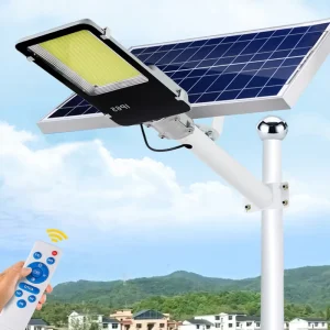 IP65 Waterproof Outdoor Solar Street Light Garden Parking Lot Public Road Street Lighting 100W 200W LED Flood