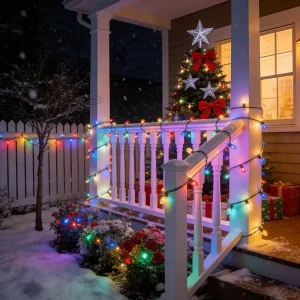 IP65 Waterproof RGB LED String Lights 24V Colorful Holiday Tree Garden Decoration for Outdoor Party Festival OEM