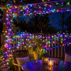 IP65 Waterproof RGB LED String Lights Battery Powered for Christmas Party Garden Outdoor Decoration OEM