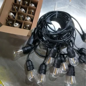IP65 Waterproof S14 Outdoor String Lights, Warm White, for Gardens, Christmas, and Weddings