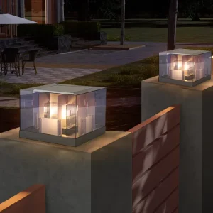 IP65 Waterproof Solar Acrylic Pillar Lamp for Garden and Villa LED Warm White