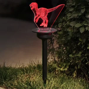 IP65 Waterproof Solar LED 3D Acrylic Garden Pathway Light for Yards, Villas, Courtyards, and Streets