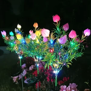 IP65 Waterproof Solar LED Garden Lights 1.2V Input Outdoor Courtyard Lawn Decor Atmosphere Lantern 3500K Warm White Pastoral CE