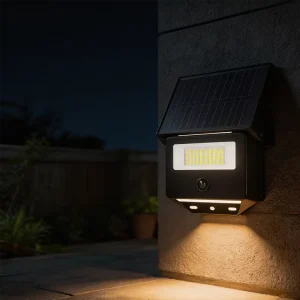 IP65 Waterproof Solar LED Security Light with Motion Sensor and Remote Control for Outdoor Use