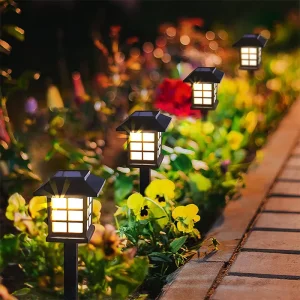 IP65 Waterproof Solar Lawn Lights Square Shape Garden Pathway Landscape